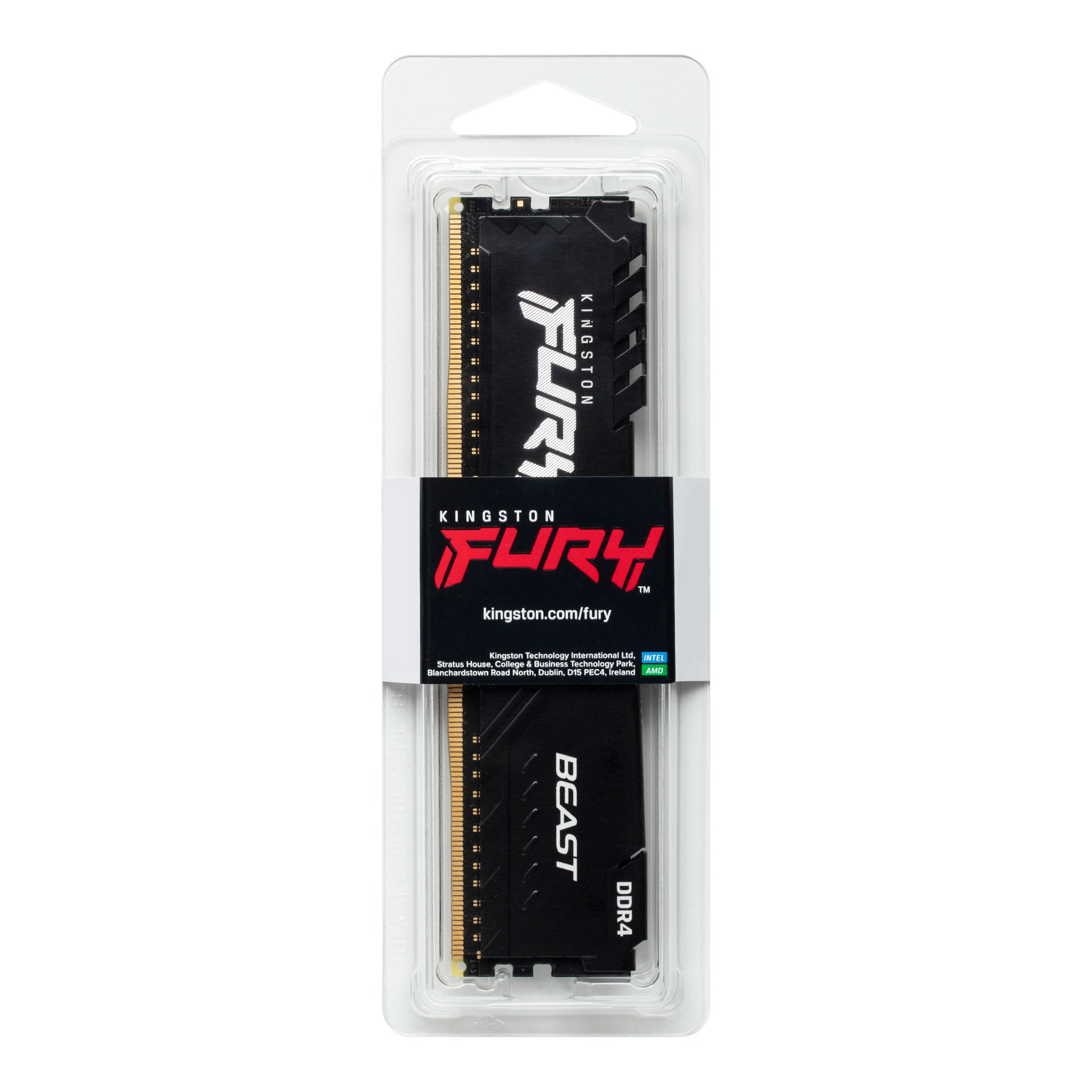 Memoria RAM Kingston FURY Beast Black XMP DIMM DDR4 32GB 3600MHz — PC Gamer Alto Rendimiento